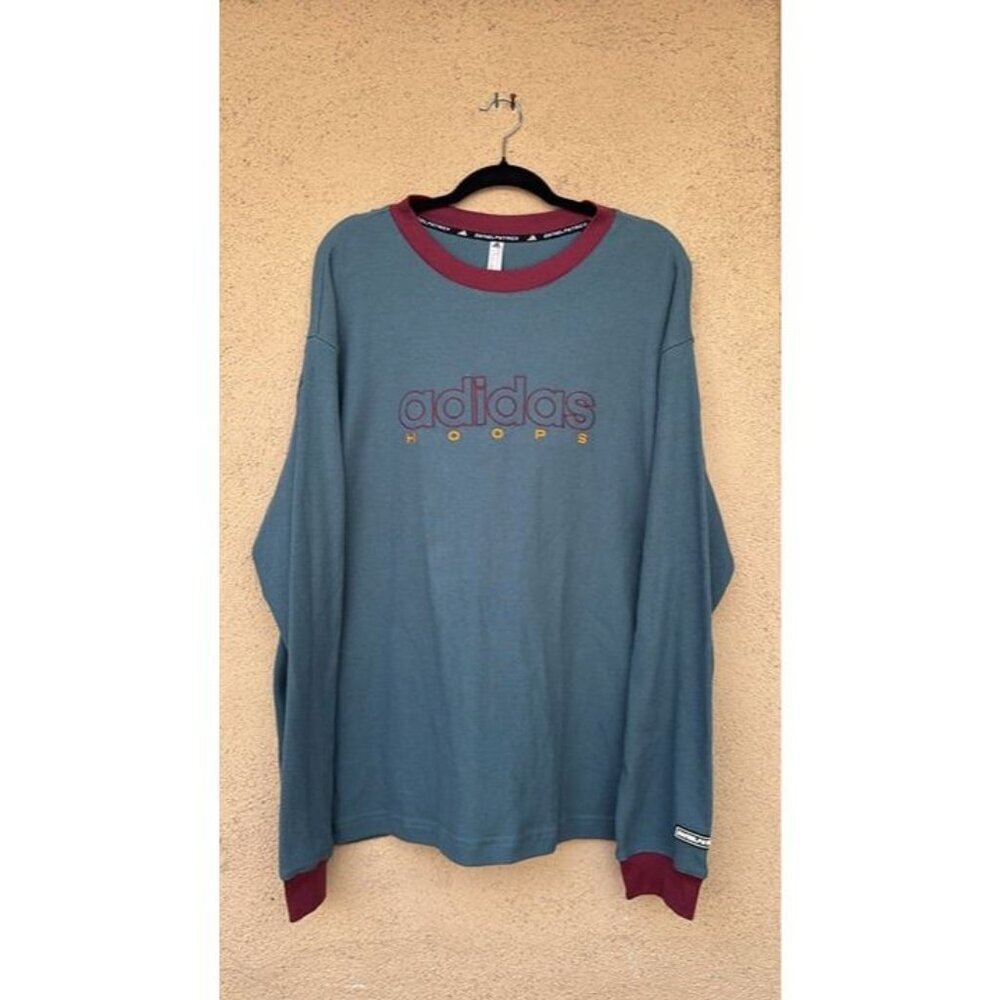 Adidas x Daniel Patrick Medium Long Sleeve Shirt Blue New Designer Men's